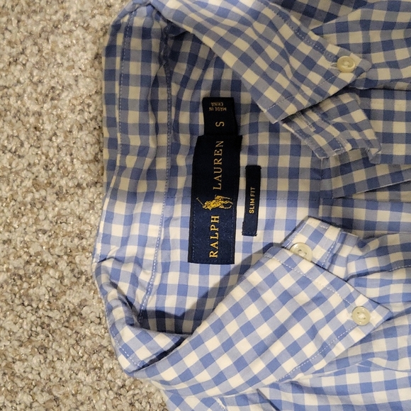 Ralph Lauren Gingham Slim Fit Button Down - Picture 3 of 8